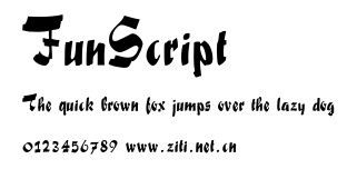 FunScript.ttf字體轉換器圖片
