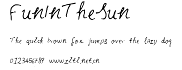 FunInTheSun.ttf字體轉換器圖片
