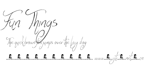 Fun Things.otf字體轉換器圖片