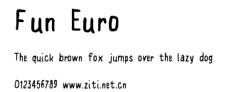 Fun Euro.ttf字體轉換器圖片