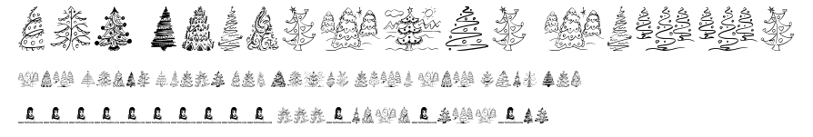 Fun Christmas Trees.otf字體轉換器圖片