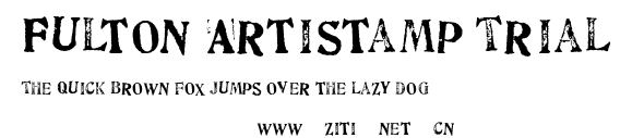 Fulton Artistamp Trial.ttf字體轉換器圖片