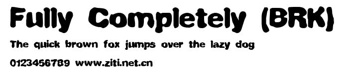 Fully Completely (BRK).ttf字體轉換器圖片