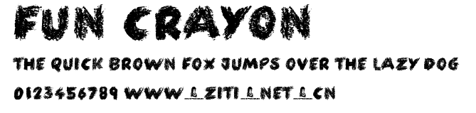 Fun Crayon.otf字體轉換器圖片