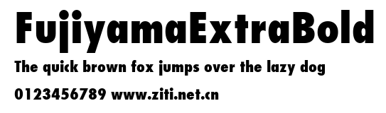 FujiyamaExtraBold.ttf字體轉換器圖片