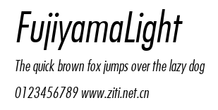 FujiyamaLight.ttf字體轉換器圖片