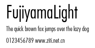 FujiyamaLight.ttf字體轉換器圖片
