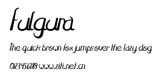 Fulgura.ttf字體轉換器圖片