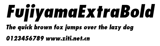 FujiyamaExtraBold.ttf字體轉換器圖片