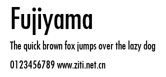 Fujiyama.ttf字體轉換器圖片