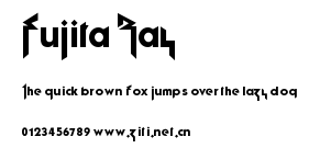 Fujita Ray.ttf字體轉換器圖片