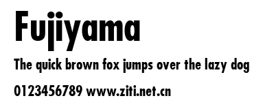 Fujiyama.ttf字體轉換器圖片