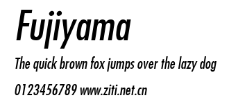 Fujiyama.ttf字體轉換器圖片