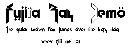 Fujita Ray (Demo).ttf字體轉換器圖片