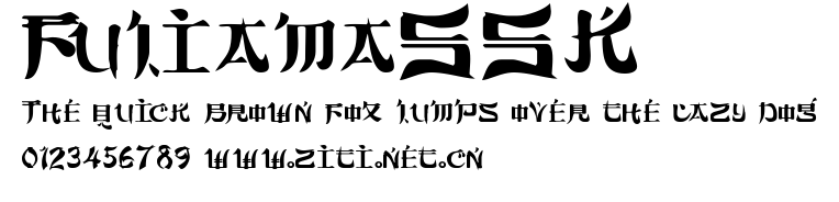 FujiamaSSK.ttf字體轉換器圖片