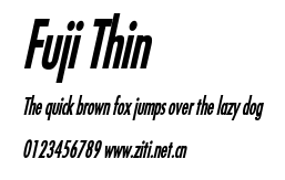 Fuji Thin.ttf字體轉換器圖片
