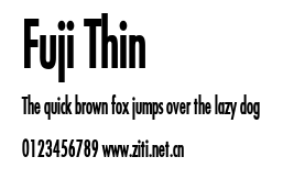Fuji Thin.ttf字體轉換器圖片