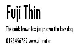 Fuji Thin.ttf字體轉換器圖片