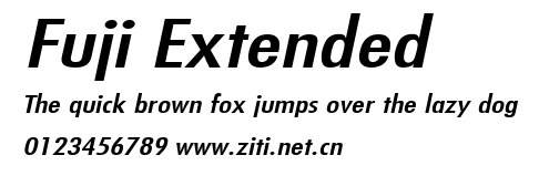 Fuji Extended.ttf字體轉換器圖片