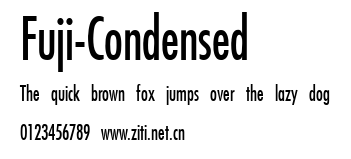 Fuji-Condensed.ttf字體轉換器圖片