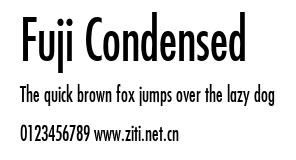 Fuji Condensed.ttf字體轉換器圖片