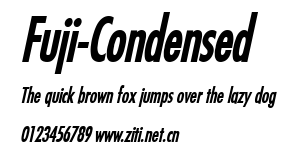 Fuji-Condensed.ttf字體轉換器圖片