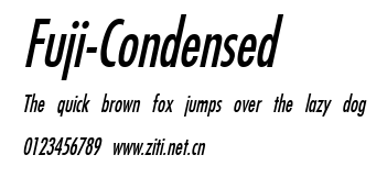 Fuji-Condensed.ttf字體轉換器圖片