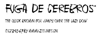 Fuga de cerebros.ttf字體轉換器圖片