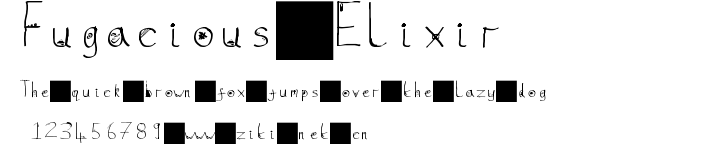 Fugacious Elixir.ttf字體轉換器圖片