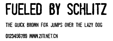 Fueled by Schlitz.ttf字體轉換器圖片