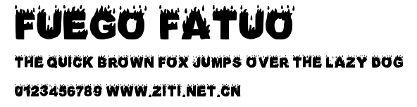 Fuego Fatuo.ttf字體轉換器圖片