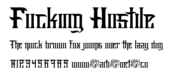 Fucking Hostile.ttf字體轉換器圖片
