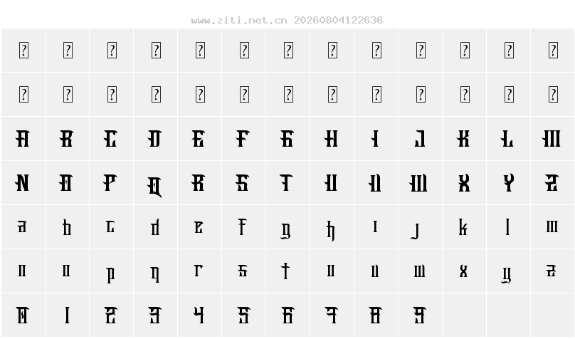 字符映射圖
