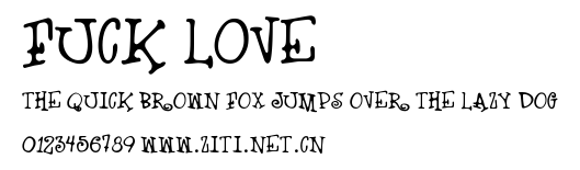 Fuck Love.ttf字體轉換器圖片