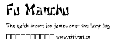 Fu Manchu.ttf字體轉換器圖片