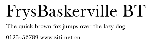 FrysBaskerville BT.ttf字體轉換器圖片