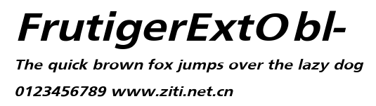 FrutigerExtObl-.ttf字體轉換器圖片