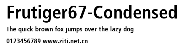 Frutiger67-Condensed.ttf字體轉換器圖片