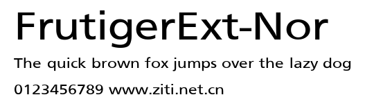 FrutigerExt-Nor.ttf字體轉換器圖片