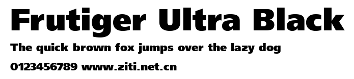 Frutiger Ultra Black.ttf字體轉換器圖片