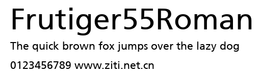 Frutiger55Roman.ttf字體轉換器圖片