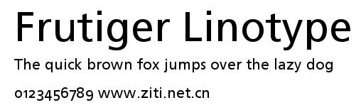Frutiger Linotype.ttf字體轉換器圖片