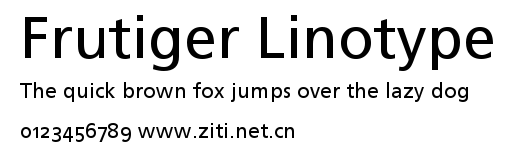 Frutiger Linotype.ttf字體轉換器圖片