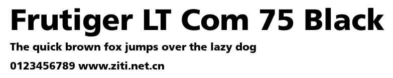 Frutiger LT Com 75 Black.ttf字體轉換器圖片