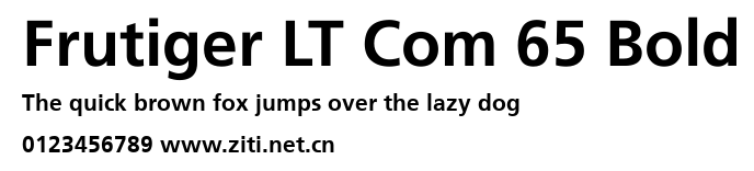 Frutiger LT Com 65 Bold.ttf字體轉換器圖片