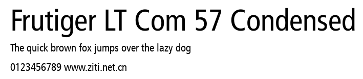 Frutiger LT Com 57 Condensed.ttf字體轉換器圖片