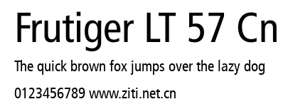 Frutiger LT 57 Cn.ttf字體轉換器圖片