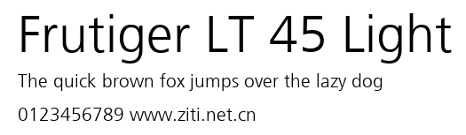 Frutiger LT 45 Light.ttf字體轉換器圖片