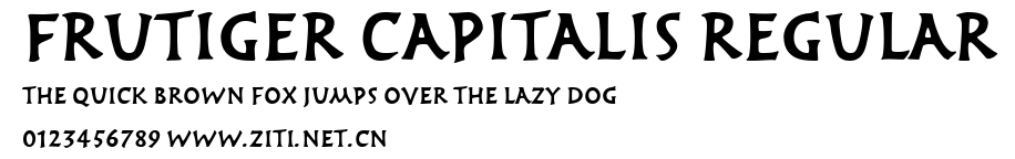 Frutiger Capitalis Regular.ttf字體轉換器圖片