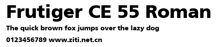Frutiger CE 55 Roman.ttf字體轉換器圖片
